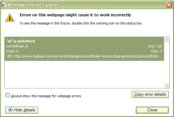IE31 Solution to widgets drag and drop problem in wordpress 3.0.1