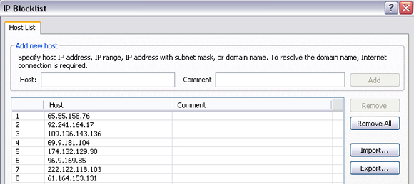 Quick Heal Firewall Pro 3 Unblock an IP Address from Quick Heal Firewall Pro