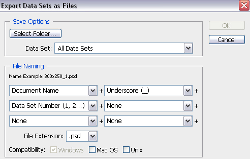 Export Data Sets Automate Text Change or Translation on Banner Images in Photoshop